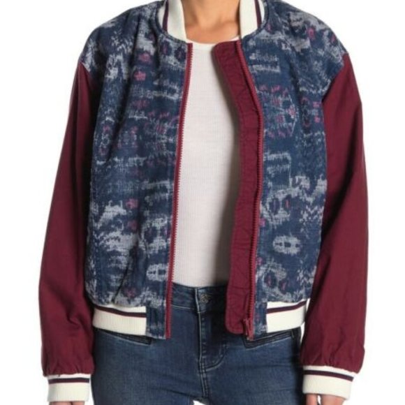Free People Women Varsity of Dreams Bomber Jackets